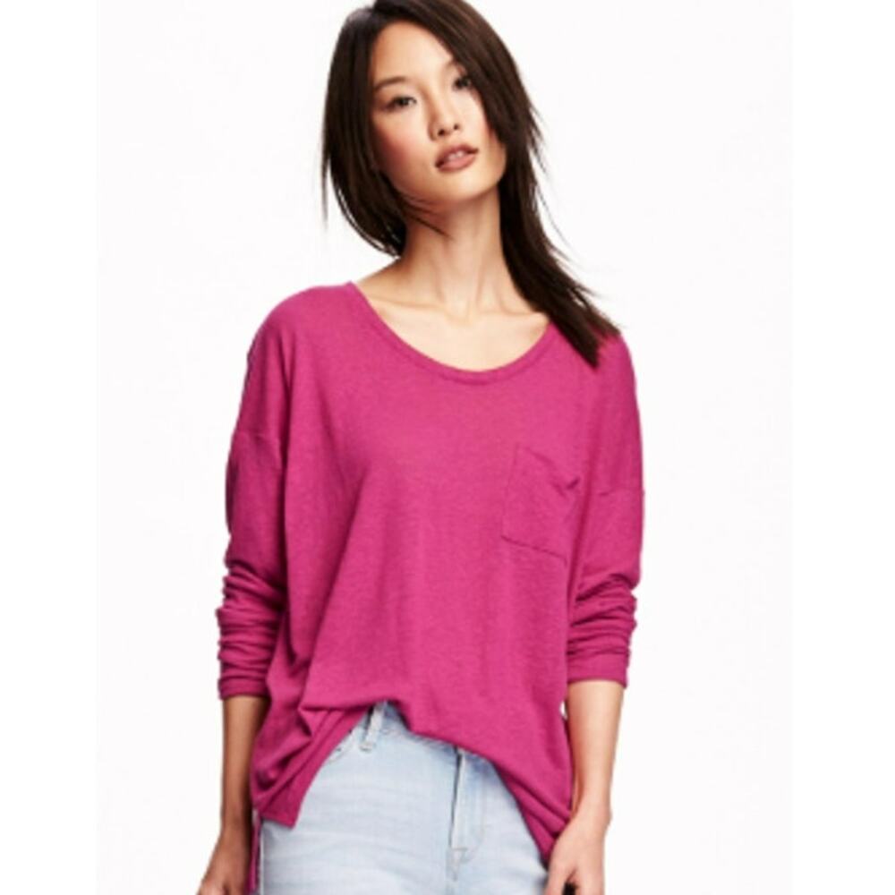 Vince Solid Print, Boat Neck 3/4 Sleeve Blouse